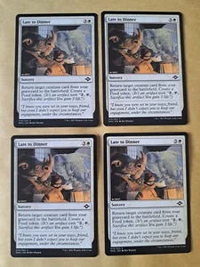 4x Late to Dinner - MTG Modern Horizons 2 MH2 Common Near Mint (NM) - Imagen 1 de 1