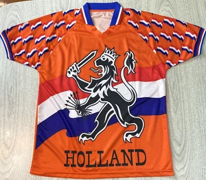 Vintage Retro Holland Soccer Jersey Shirt Kit Orange Men's XL - Picture 1 of 6