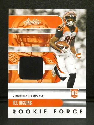 2020 Panini Absolute Rookie Force Tee Higgins RC Patch #10 Cincinnati Bengals - Image 1 of 2