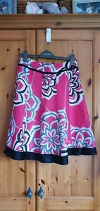 Monsoon Linen /Silk Mix Summer Skirt, Size 8, VGC - Picture 1 of 5