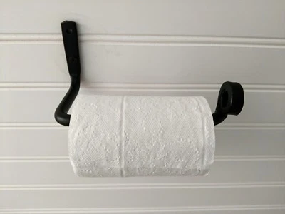 Barra porta papel higiénico - Amish forjado hierro forjado metal fuerte y resistente Foto 1 de 4