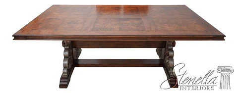 L58990EC: HENREDON Continental Style Walnut Dining Room Table Cover