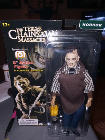Mego Horror Texas Chain Saw Massacre Leatherface 8" Action Figure Wave 8 SEALED Cover