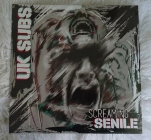 UK SUBS Screaming Senile Red Splatter coloured 12" vinyl EP 2018 SEALED Punk - Picture 1 of 2