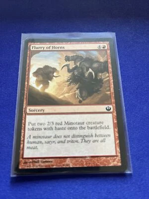 MTG Flurry of Horns Journey into Nyx 96/165 Regular Common - Image 1 of 2