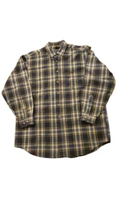 Carhartt Thick Cotton Shirt XL? Blue Plaid Grunge Skater READ - Picture 1 of 5