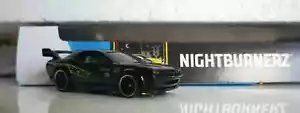Hot Wheels Dodge Challenger Drift Car Black Green NIGHTBURNERZ 2020 - loose - Picture 1 of 3