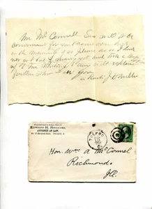 Advertising cover EDWARD RHODES ATTORNEY Toledo OH 1880s bullseye fancy cancel - Picture 1 of 1