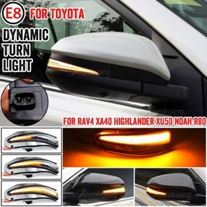 Dynamic Turn Light For Toyota RAV4 XA40 Highlander Kluger Noah R80 4Runner MK5 - Picture 1 of 17