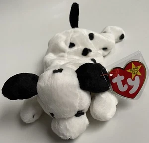 NEU 1996 TY Beanie Babies Dotty Dalmatiner Hund NEUWERTIG mit neuwertigem Etikett - Bild 1 von 5