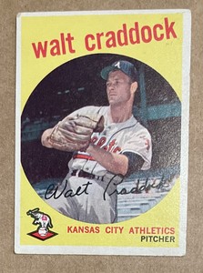 TOPPS 1959 BASEBALL CARD #281 WALT CRADDOCK ROOKIE