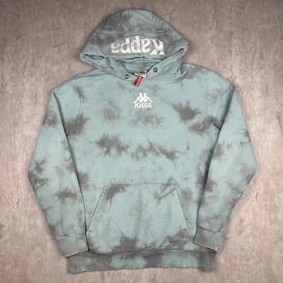 KAPPA Hoodie Pullover Sweatshirt Blue Green Tie Dye Logo Men’s Size L - Image 1 of 4