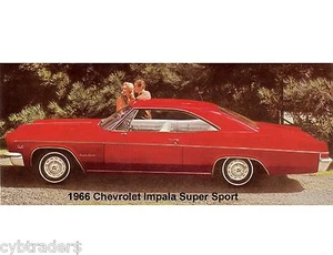 1966 Chevrolet Impala Super Sport  Refrigerator / Tool Box Magnet Man Cave - Picture 1 of 1