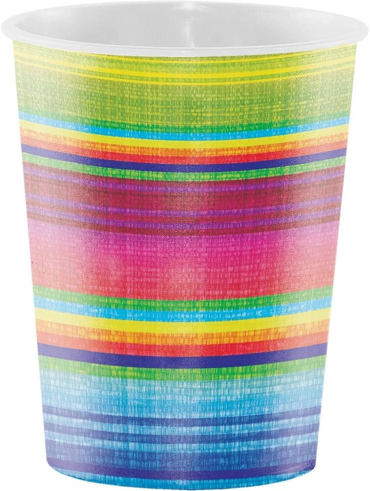 Serape Cinco de Mayo Mexican Fiesta Theme Party 16 oz. Plastic Cups - Image 1 of 1