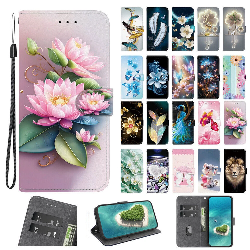 Butterfly Flower Phone Case for LG Stylo 7 6 K42 K62 K71 K41S K51S K40S K50 Q60 - Image 1 of 4