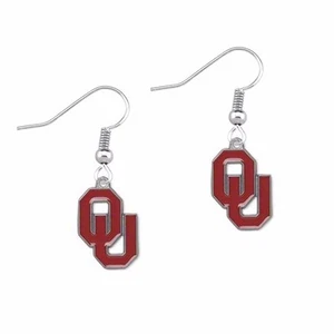 Oklahoma Sooners Boomer OU Pendientes Pendientes de Seguimiento Gratuitos Totalmente Nuevos Fútbol Americano - Imagen 1 de 1