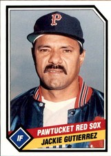 1989 Pawtucket Red Sox CMC #19 Jackie Gutierrez Cartagena Colombia Baseball Card