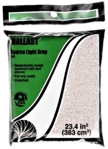 Woodland Scenics B88 Coarse Light Gray Ballast 18 cubic Inch Bag - Picture 1 of 1
