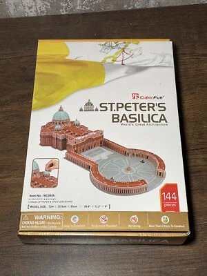  3D Puzzles EPS Foam board Educational Creative, No Glue -  St. Peter's Basilica - Image 1 of 4