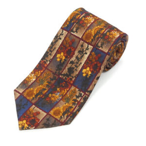 ERMENEGILDO ZEGNA Floral Box Window Sunflower Men's Silk Neck Tie
