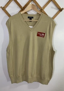 Lands End Sweater Vest Team Texas Mens Large New - Picture 1 of 8