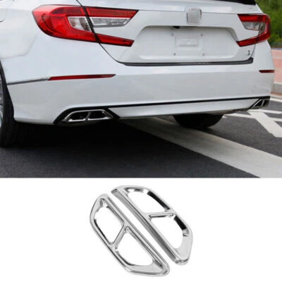 For Honda Accord 2020-2022 Silver Titanium Rear Tail Exhaust Muffler Tip Pipe - Image 1 of 4