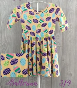 DotDotSmile Ballerina Easter Eggs Dress 3/4 NWT Twirly Girls Dot Dot Smile - Picture 1 of 2