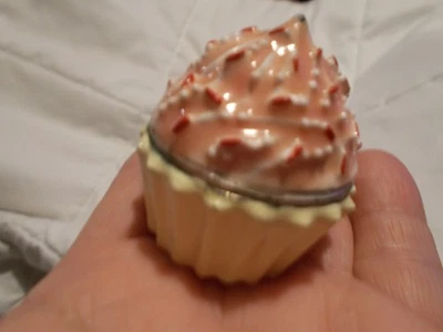 Monet 2011 Pink Cupcake Mini Trinket Box Collectible Keepsake, 2" - Image 1 of 4