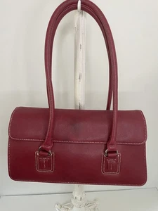 Vintage Red Shoulder Hand Bag Liz Claireborne - Picture 1 of 13