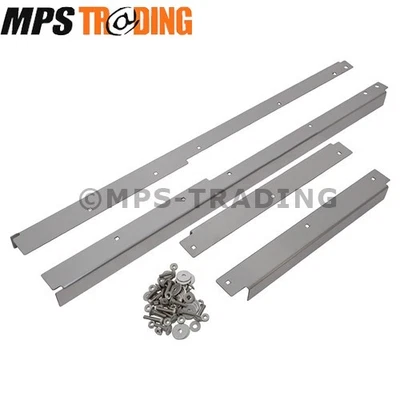 Land Rover Defender 110 placas de limiar de porta de aço inoxidável escovadas DA4794B - Imagem 1 de 4