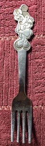 Vintage Walt Disney Minnie Mouse Youth Fork by Bonnie 5 5/8" Stainless Japan - Picture 1 of 5