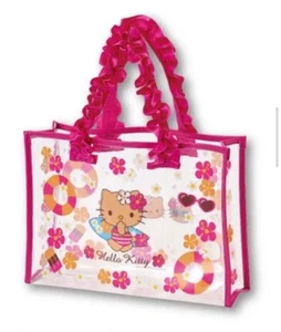 Borsa Suntan Kitty Hello Kitty Ichiban Kuji trasparente estiva nuova rara - Foto 1 di 3