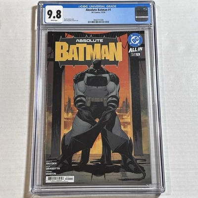Absolute Batman 1 CGC 9.8 1st First Print Cover A Scott Snyder Nick Dragotta - Image 1 of 2