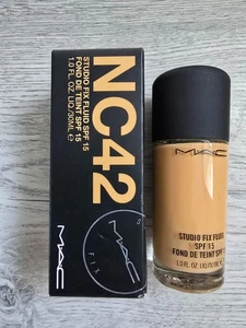 MAC Studio Fix Fluid SPF15 | NC42 | 30ml/1fl.oz | New Boxed 💯 Authentic - Picture 1 of 1