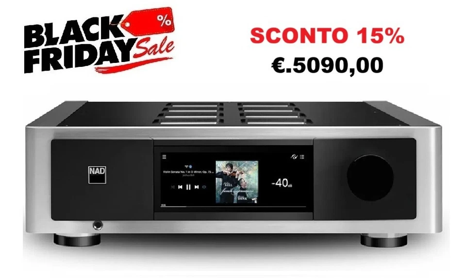 NAD C 268 AMPLIFICATORE FINALE 2 X 80W su 8 Ohm - Mono a Ponte