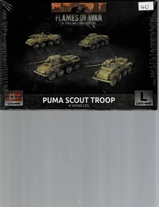 Flames of War German Puma Scout Troop Late War NEW - Picture 1 of 1