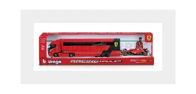 BURAGO 18-36867 IVECO FIAT - SET TRUCK S-WAY 570 TRUCK CAR TRANSPORTER WITH F1 S - Image 1 of 2