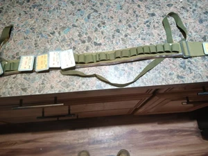 Cinturón de caza de escopeta vintage de los años 50 con licencias de caza de Rhode Island adjuntas - Imagen 1 de 7