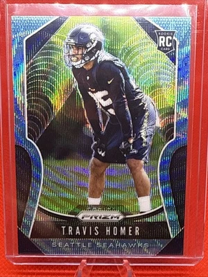 Travis Homer 2019 Prizm Blue Wave -/199 Seahawks Bears RC Rookie - Image 1 of 2