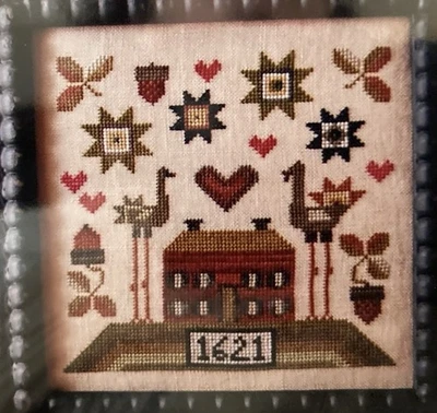 Plum Street Samplers Turkey Love Cross Stitch Chart NEW! - Image 1 of 3