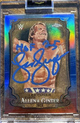 Lex Luger 2025 Topps Chrome WWE Allen & Ginter Red White Blue Refractor #AG-LEX - Image 1 of 2