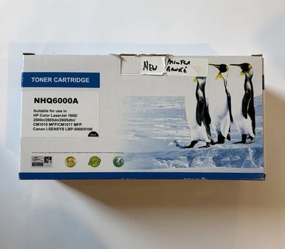 Toner Cartridge NHQ6000A Black for HP 1600 2600 CM1015 Canon LBP5000 - New - Image 1 of 4
