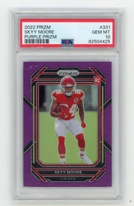 2022 Prizm #331 SKYY MOORE Purple Prizm RC /125 PSA 10 - Picture 1 of 2