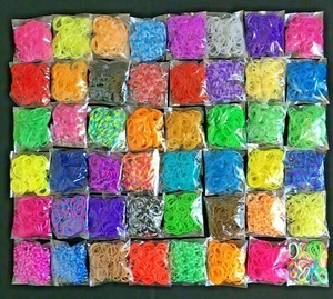 5000 bandas de goma (50 colores) kit de recarga para telar hágalo usted mismo con astillas - Imagen 1 de 12