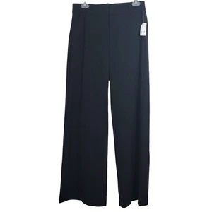 GAP Wide Leg Trouser Pants High Rise Black NWT Size 6 Business Casual Office - Picture 1 of 10