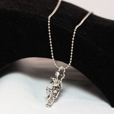 Halskette mit Sport-Anhänger Herren Damen Unisex Hanteln Boxhandschuh Silber NEU - Bild 1 von 4