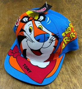 NEW Vintage 1998 Kelloggs Cereal Frosted Flakes Tony the Tiger Big Logo Snapback - Picture 1 of 7