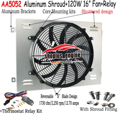 Aluminum Shroud Fan relay  For 1963-1966 CHEVY C10 C20 C30 K10 K20 K30 PICKUP Foto 1 de 4
