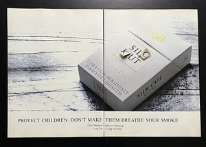 Smoking Kills Silk Cut Ultra Cigarettes 1997 Vtg UK Print Ad 17.5"x12" - Picture 1 of 4