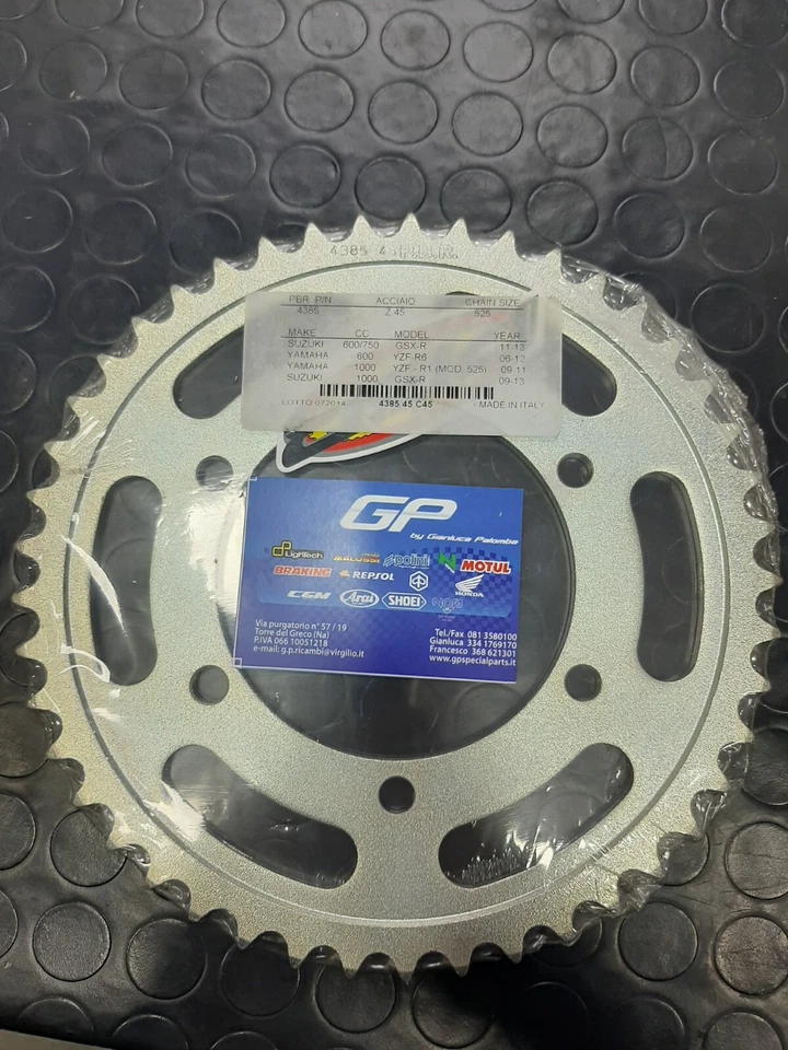 Corona PBR 4385 z45 Denti Passo 525 per YAMAHA MT-09 SPORT TRACKER ABS 2015/2017 - Immagine 1 di 1